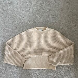 Topshop Cream Knit Sweater
